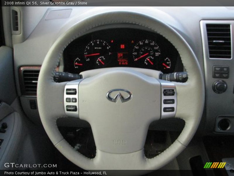 Silver Graphite Gray / Stone 2008 Infiniti QX 56