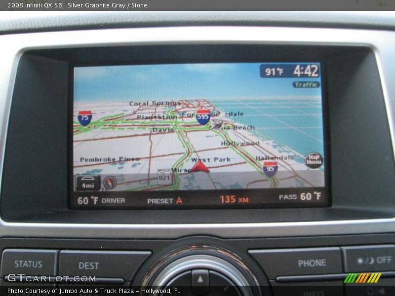 Silver Graphite Gray / Stone 2008 Infiniti QX 56