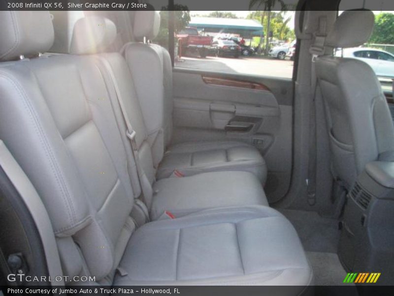 Silver Graphite Gray / Stone 2008 Infiniti QX 56