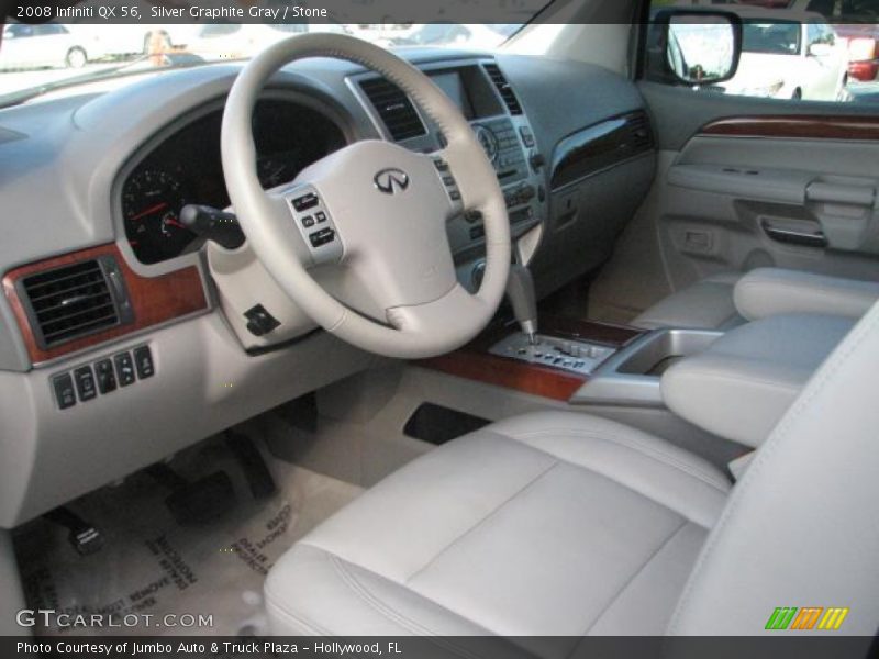Silver Graphite Gray / Stone 2008 Infiniti QX 56