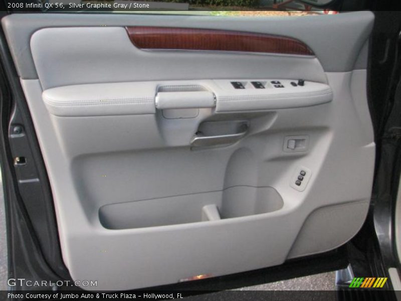 Silver Graphite Gray / Stone 2008 Infiniti QX 56