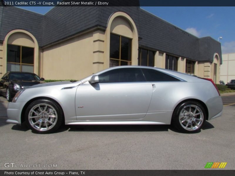 Radiant Silver Metallic / Ebony 2011 Cadillac CTS -V Coupe