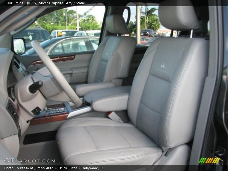 Silver Graphite Gray / Stone 2008 Infiniti QX 56