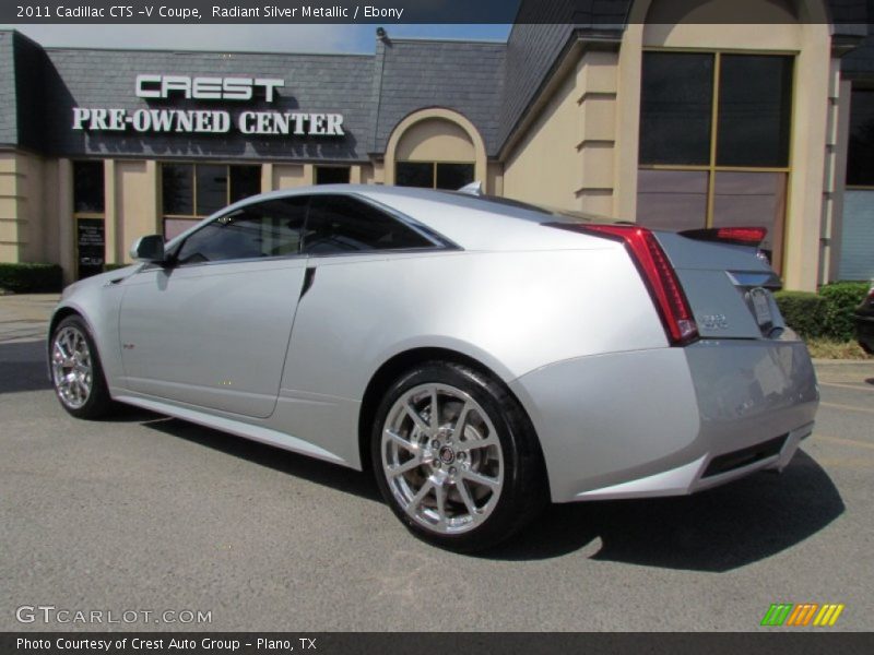 Radiant Silver Metallic / Ebony 2011 Cadillac CTS -V Coupe