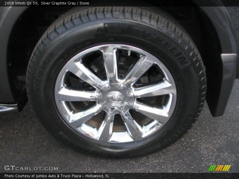Silver Graphite Gray / Stone 2008 Infiniti QX 56