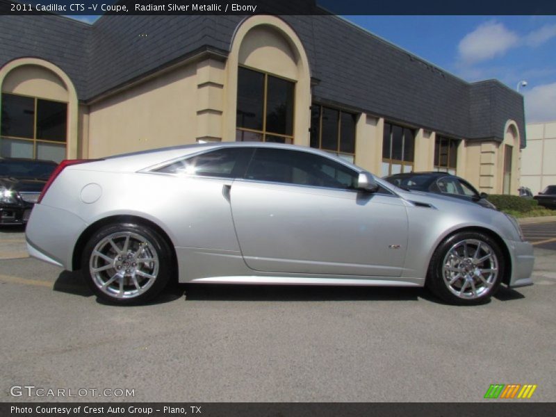 Radiant Silver Metallic / Ebony 2011 Cadillac CTS -V Coupe