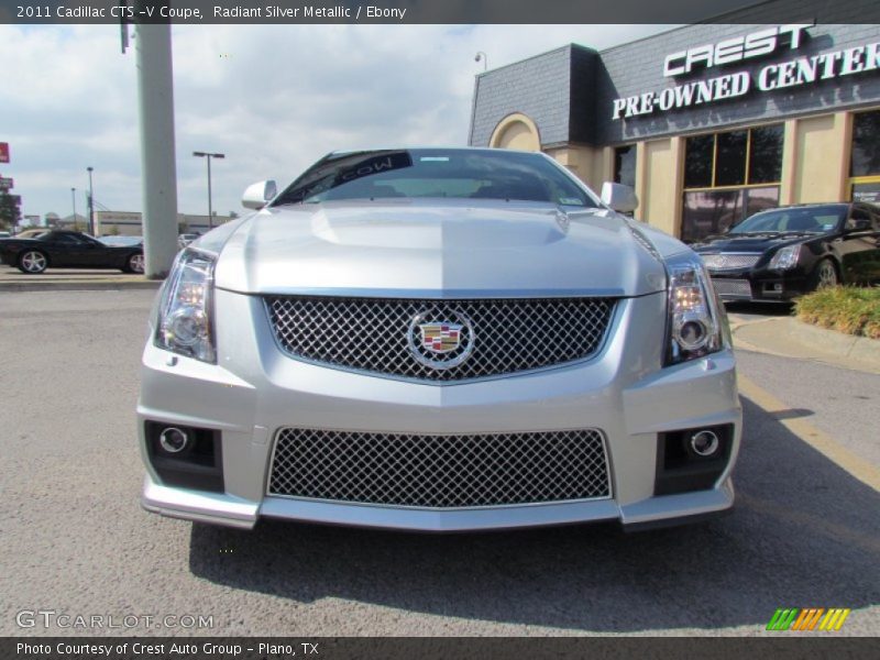 Radiant Silver Metallic / Ebony 2011 Cadillac CTS -V Coupe