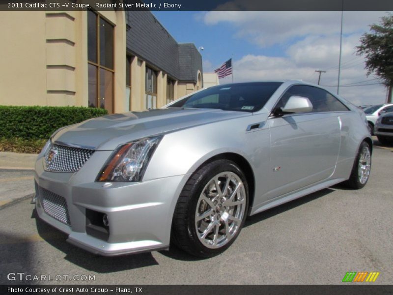 Radiant Silver Metallic / Ebony 2011 Cadillac CTS -V Coupe