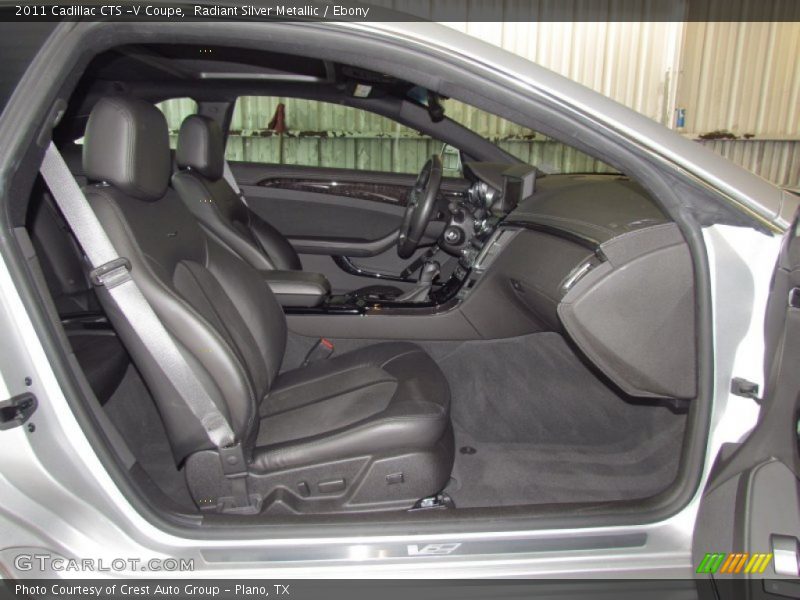 Radiant Silver Metallic / Ebony 2011 Cadillac CTS -V Coupe