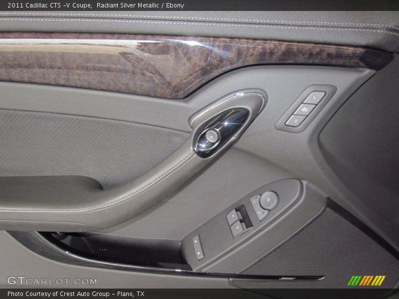 Radiant Silver Metallic / Ebony 2011 Cadillac CTS -V Coupe