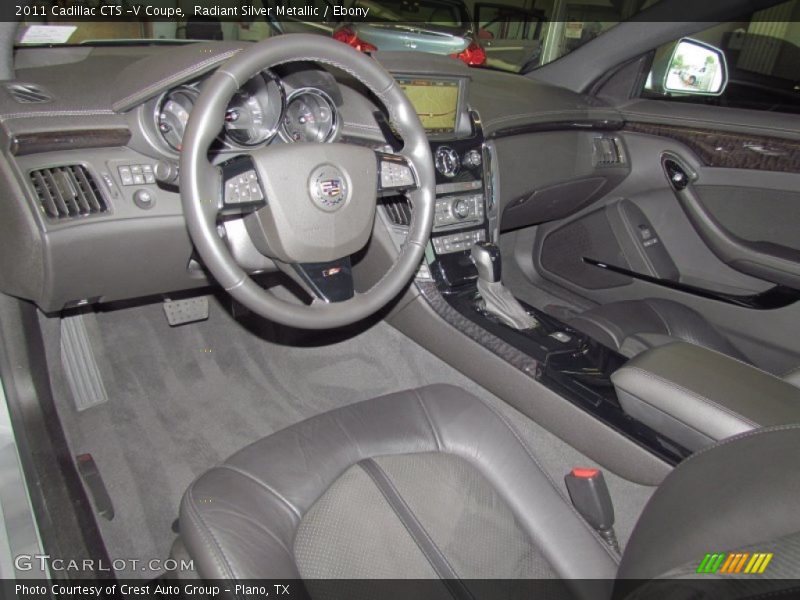 Radiant Silver Metallic / Ebony 2011 Cadillac CTS -V Coupe