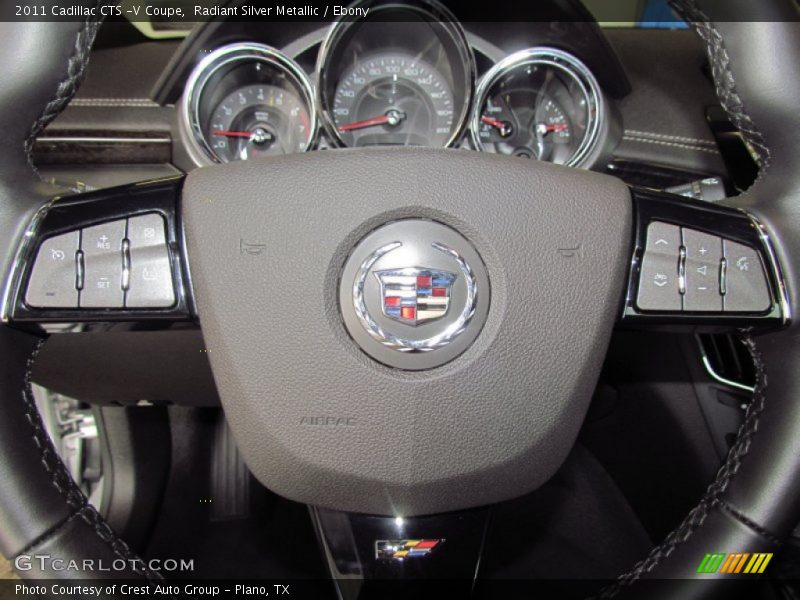 Radiant Silver Metallic / Ebony 2011 Cadillac CTS -V Coupe