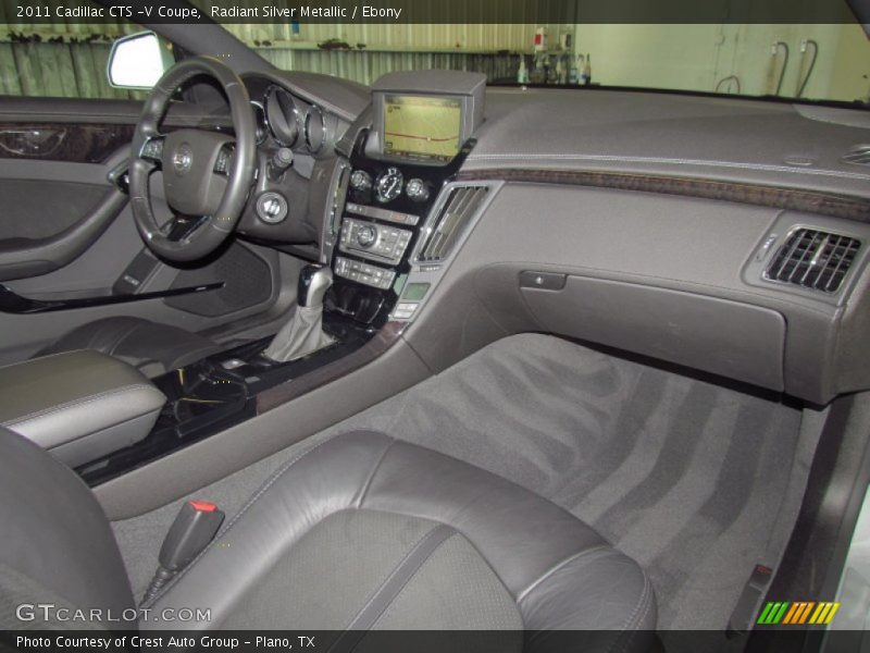 Radiant Silver Metallic / Ebony 2011 Cadillac CTS -V Coupe