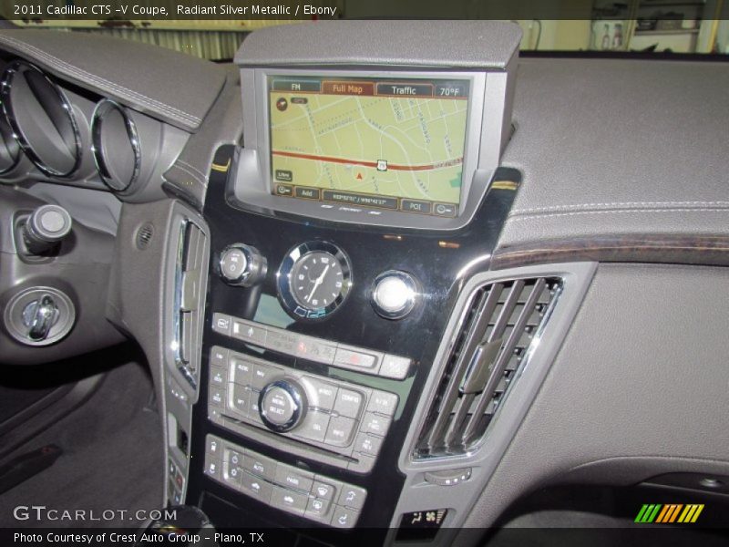 Radiant Silver Metallic / Ebony 2011 Cadillac CTS -V Coupe