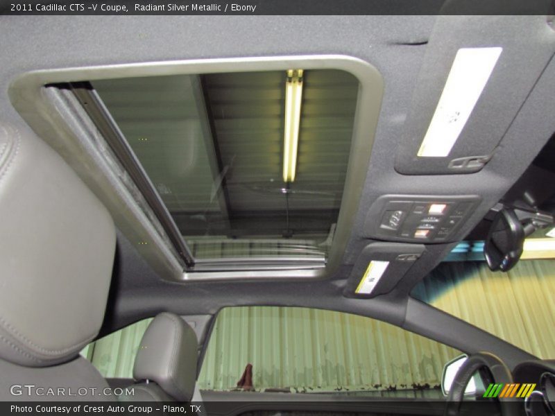 Radiant Silver Metallic / Ebony 2011 Cadillac CTS -V Coupe