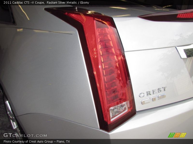 Radiant Silver Metallic / Ebony 2011 Cadillac CTS -V Coupe
