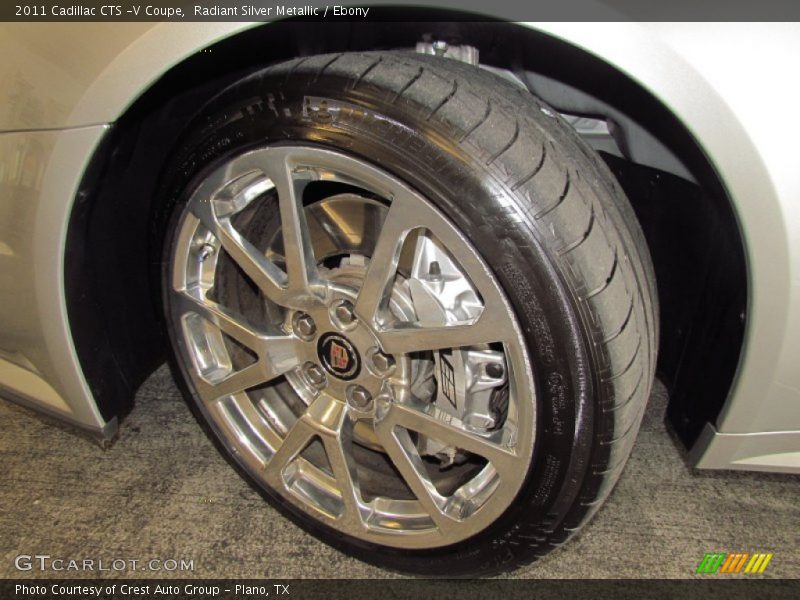Radiant Silver Metallic / Ebony 2011 Cadillac CTS -V Coupe