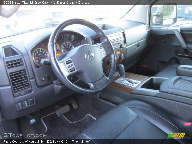 Charcoal Interior - 2008 Titan LE Crew Cab 4x4 