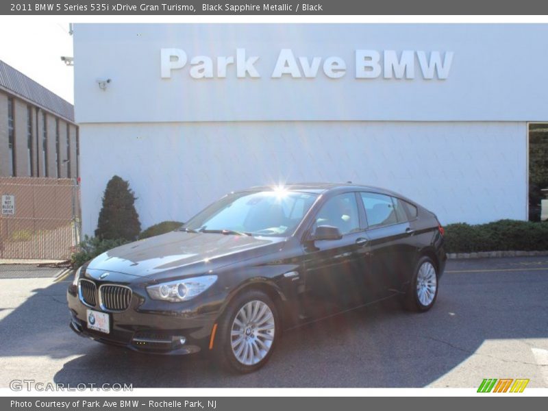 Black Sapphire Metallic / Black 2011 BMW 5 Series 535i xDrive Gran Turismo