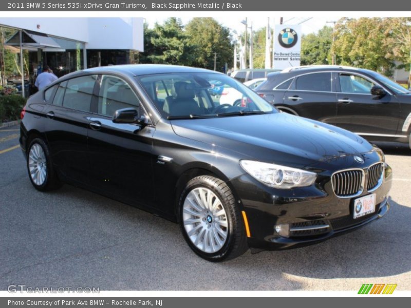 Black Sapphire Metallic / Black 2011 BMW 5 Series 535i xDrive Gran Turismo