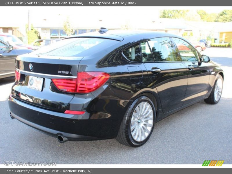 Black Sapphire Metallic / Black 2011 BMW 5 Series 535i xDrive Gran Turismo