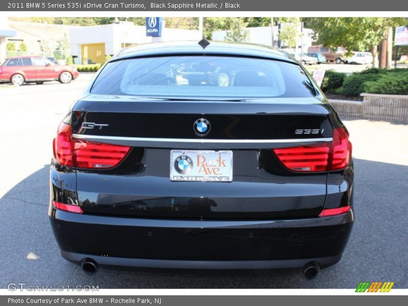 Black Sapphire Metallic / Black 2011 BMW 5 Series 535i xDrive Gran Turismo