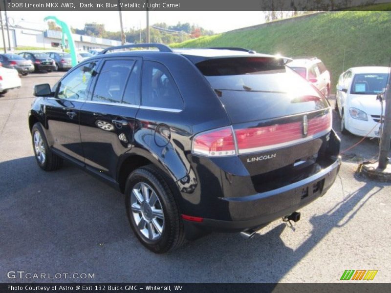 Dark Ink Blue Metallic / Light Camel 2008 Lincoln MKX AWD