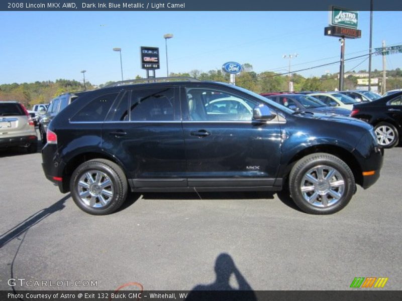 Dark Ink Blue Metallic / Light Camel 2008 Lincoln MKX AWD