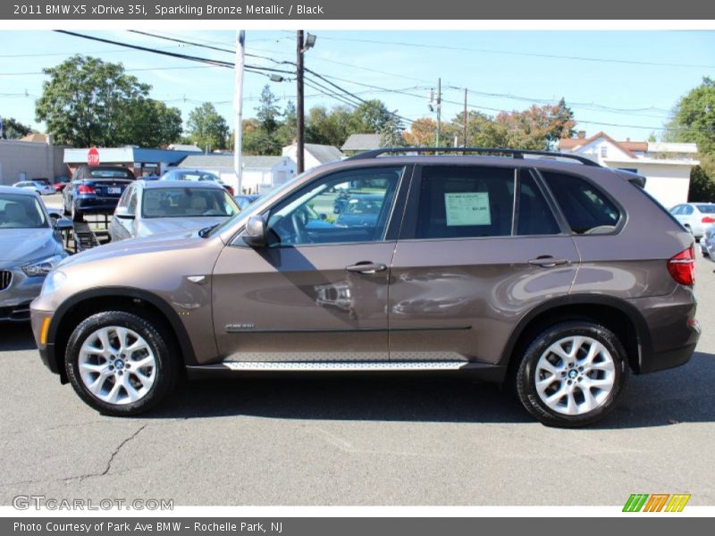 Sparkling Bronze Metallic / Black 2011 BMW X5 xDrive 35i