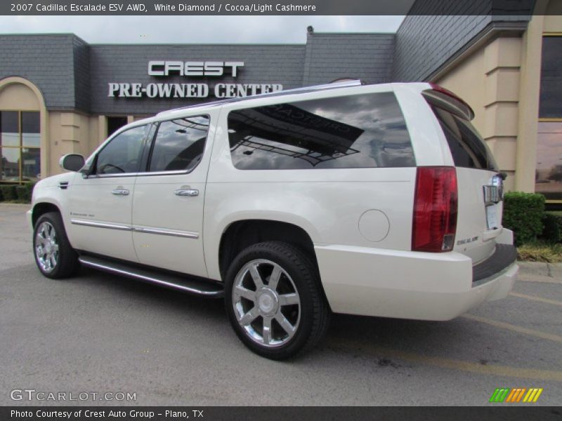 White Diamond / Cocoa/Light Cashmere 2007 Cadillac Escalade ESV AWD