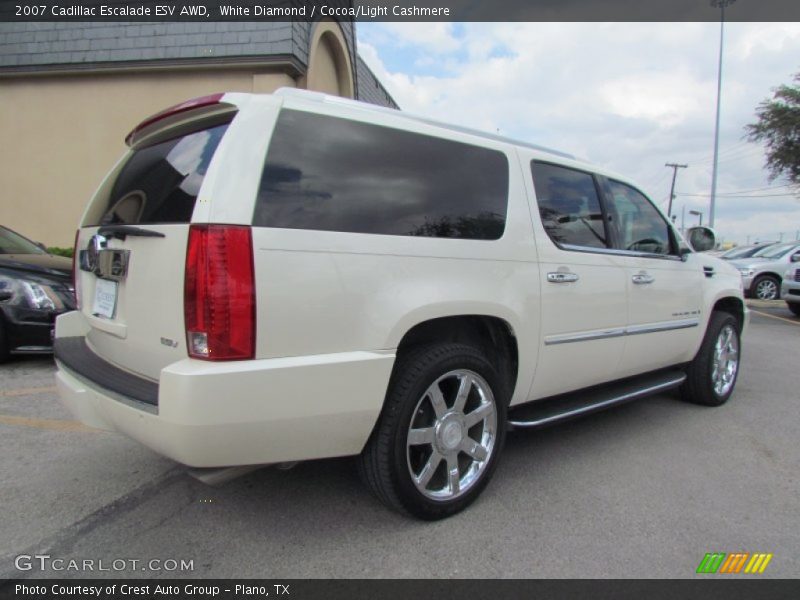 White Diamond / Cocoa/Light Cashmere 2007 Cadillac Escalade ESV AWD