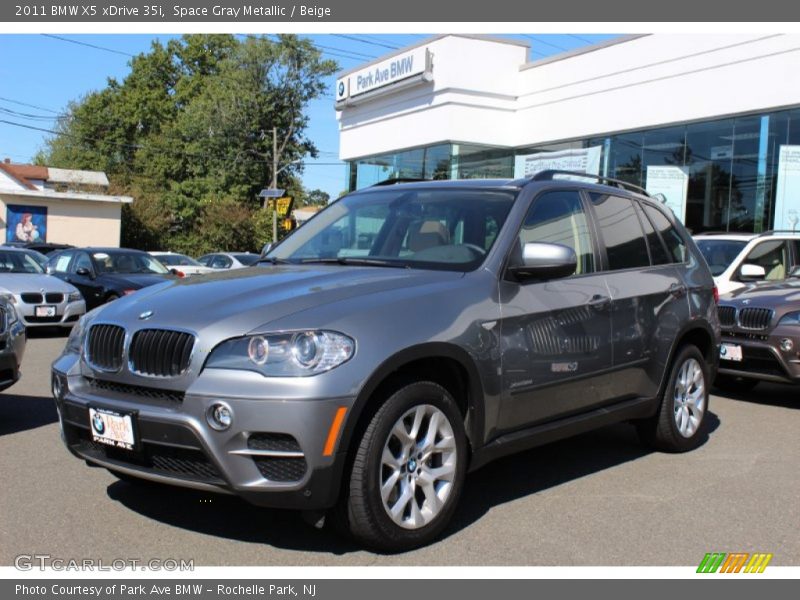 Space Gray Metallic / Beige 2011 BMW X5 xDrive 35i
