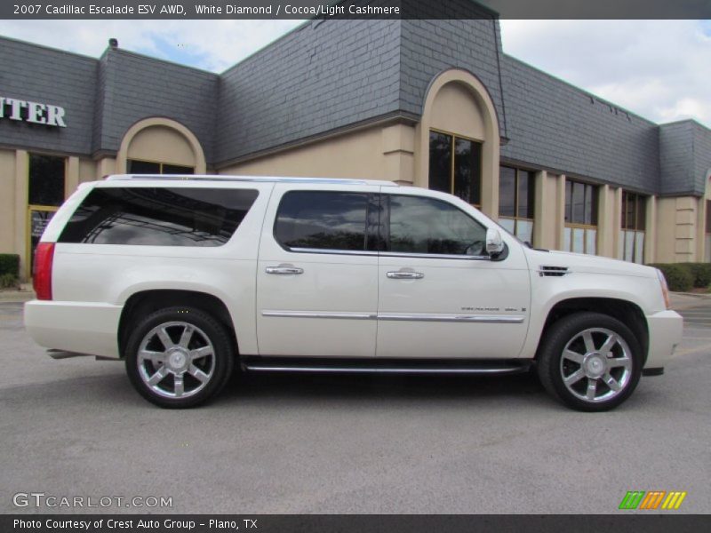 White Diamond / Cocoa/Light Cashmere 2007 Cadillac Escalade ESV AWD