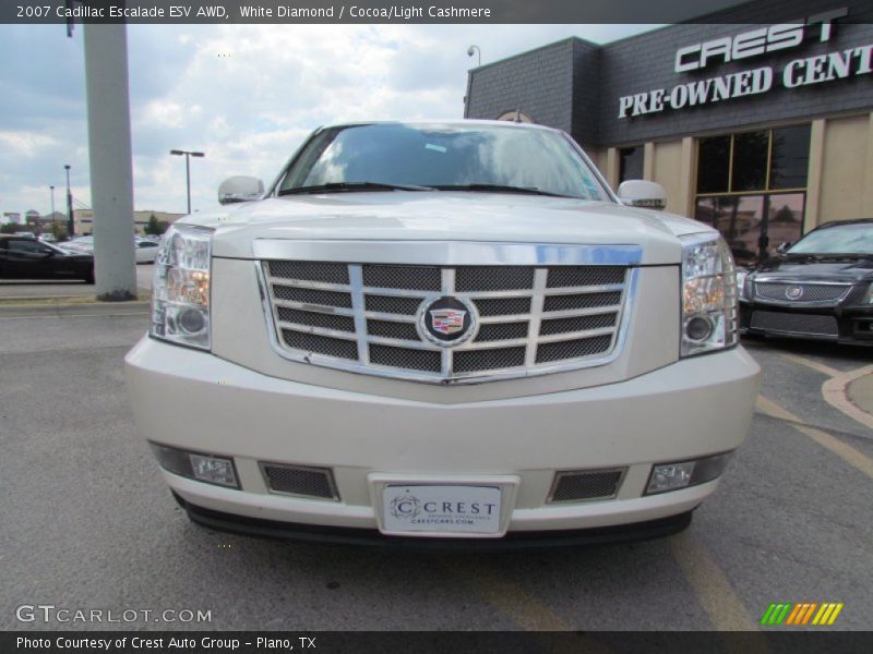 White Diamond / Cocoa/Light Cashmere 2007 Cadillac Escalade ESV AWD