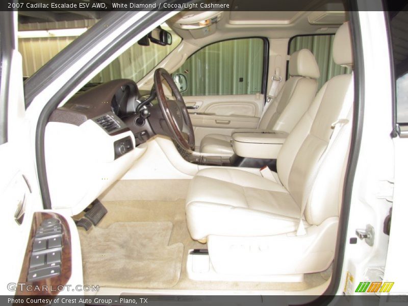 White Diamond / Cocoa/Light Cashmere 2007 Cadillac Escalade ESV AWD