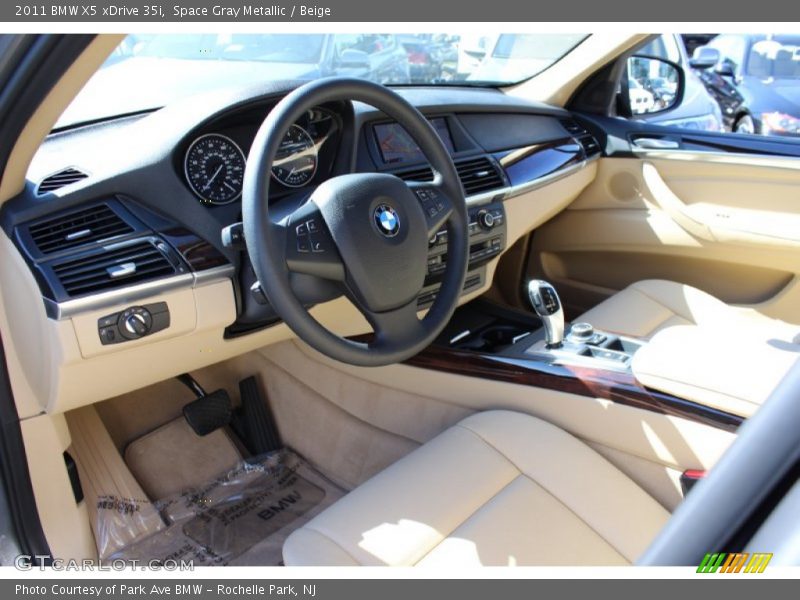Space Gray Metallic / Beige 2011 BMW X5 xDrive 35i