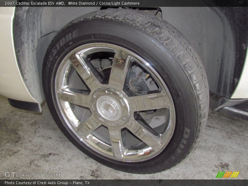 White Diamond / Cocoa/Light Cashmere 2007 Cadillac Escalade ESV AWD