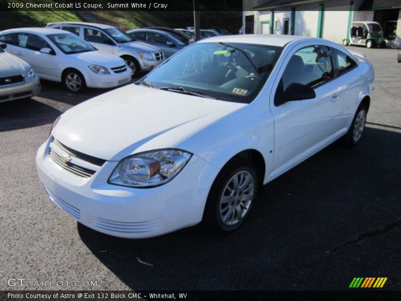 Summit White / Gray 2009 Chevrolet Cobalt LS Coupe