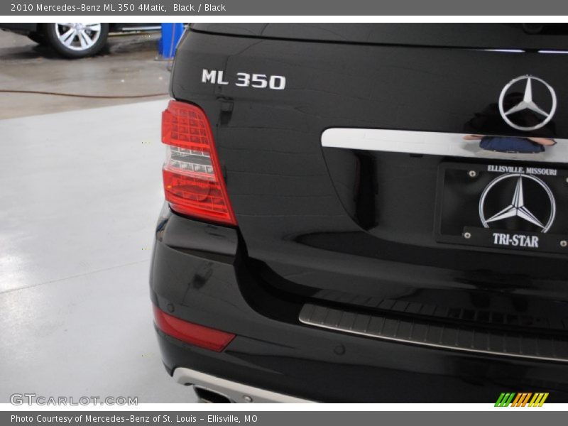 Black / Black 2010 Mercedes-Benz ML 350 4Matic