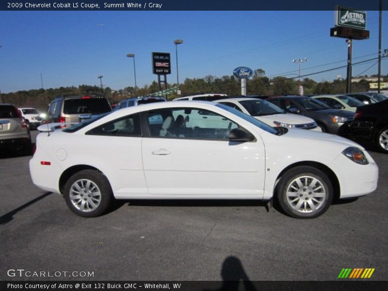 Summit White / Gray 2009 Chevrolet Cobalt LS Coupe