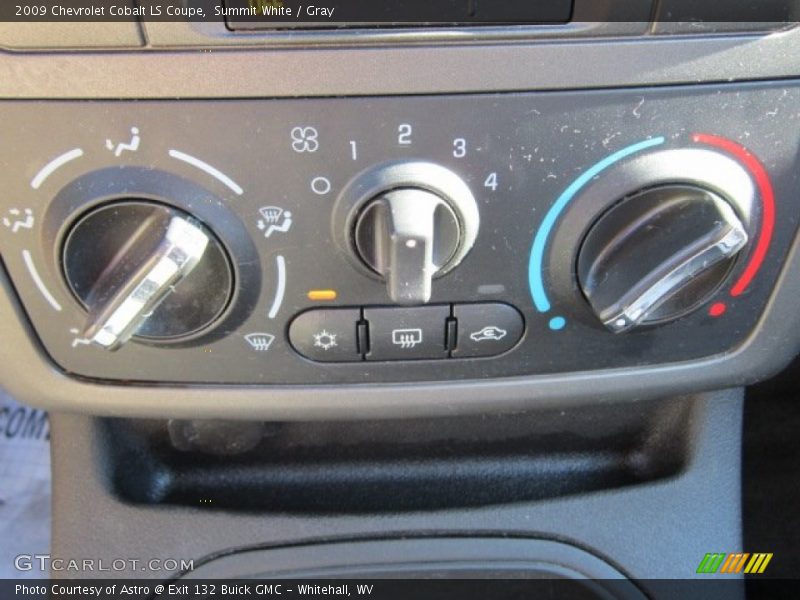 Summit White / Gray 2009 Chevrolet Cobalt LS Coupe