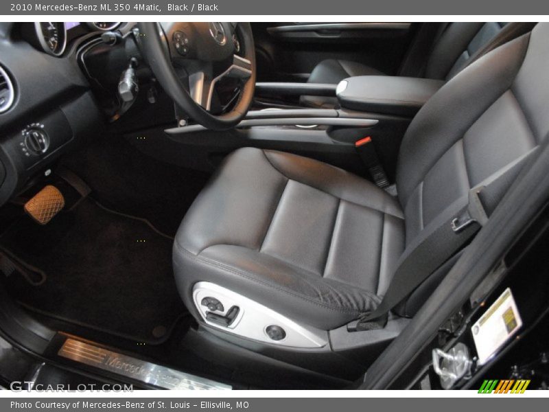 Black / Black 2010 Mercedes-Benz ML 350 4Matic