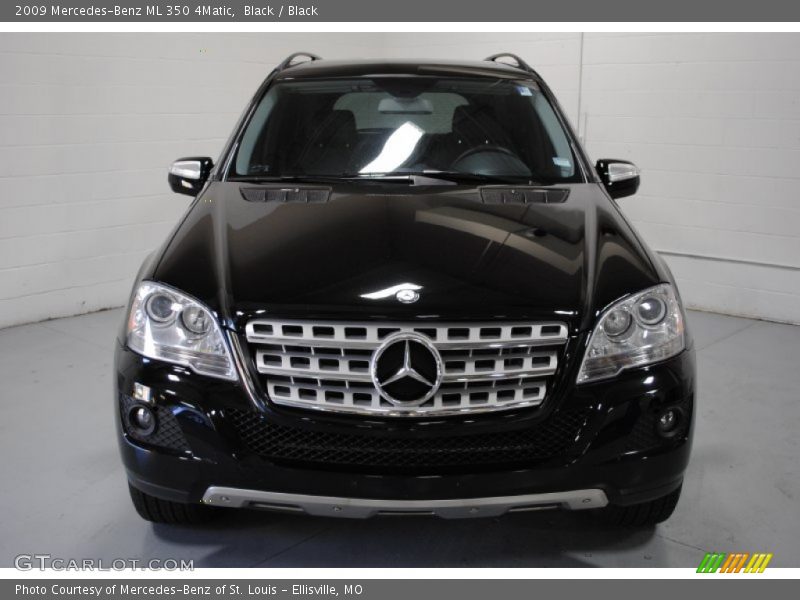 Black / Black 2009 Mercedes-Benz ML 350 4Matic