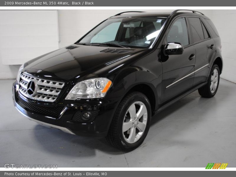 Black / Black 2009 Mercedes-Benz ML 350 4Matic