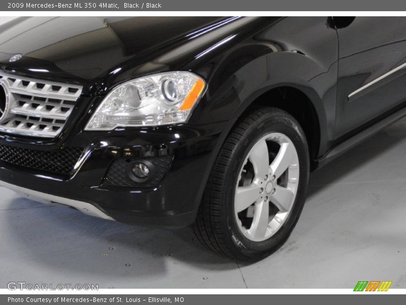 Black / Black 2009 Mercedes-Benz ML 350 4Matic