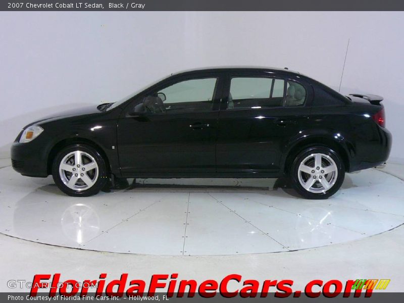 Black / Gray 2007 Chevrolet Cobalt LT Sedan