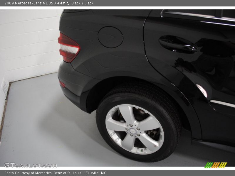 Black / Black 2009 Mercedes-Benz ML 350 4Matic