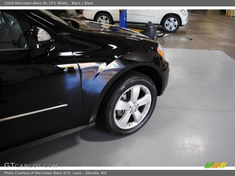 Black / Black 2009 Mercedes-Benz ML 350 4Matic