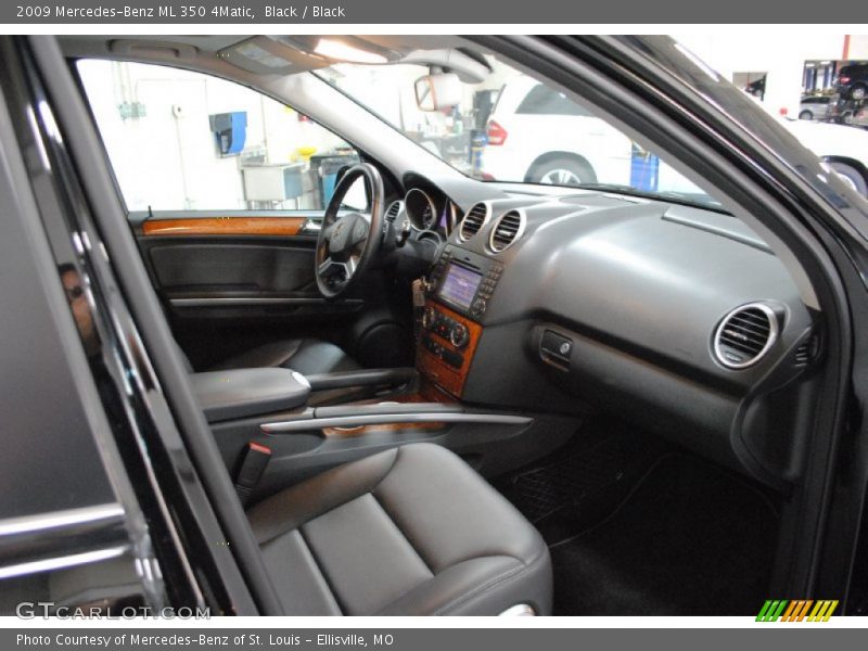 Black / Black 2009 Mercedes-Benz ML 350 4Matic