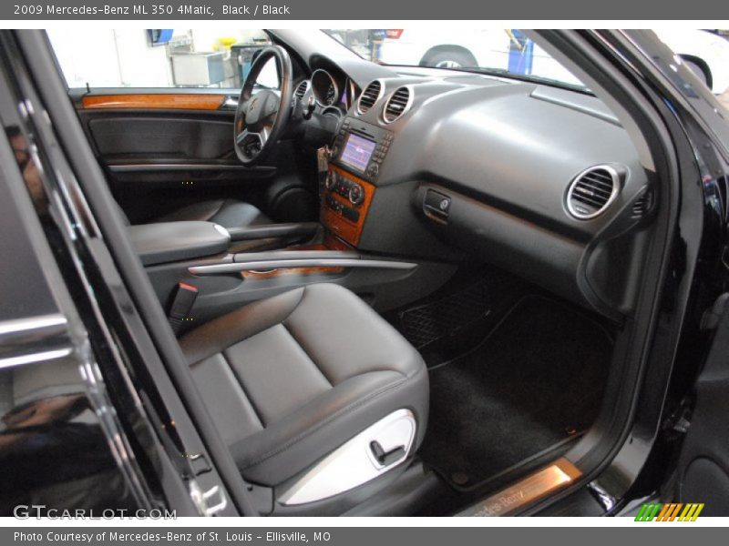 Black / Black 2009 Mercedes-Benz ML 350 4Matic